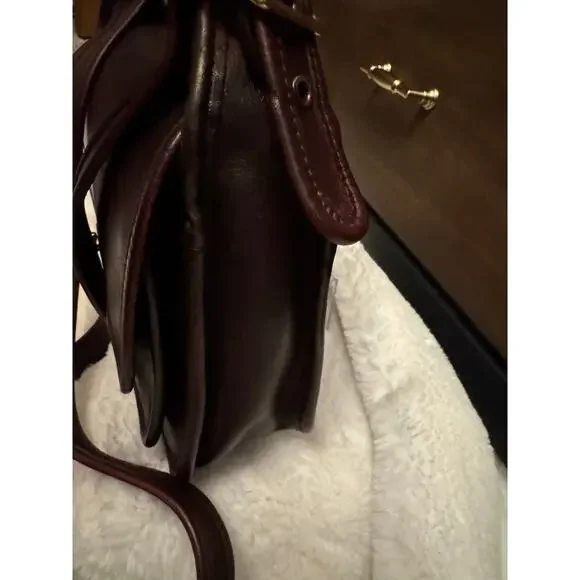 Coach Vintage Rambler Classic equestrian saddle bag Leather Mahogany - Picture 10 of 13